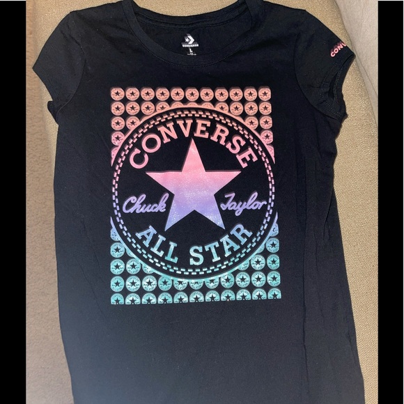 2 Short sleeve T shirts 👚 Champion -and- 🌟 Converse - Picture 3 of 11